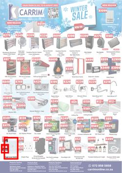 K Carrim Builders Mecca : Winter Sale (15 July - 08 August 2022), page 1