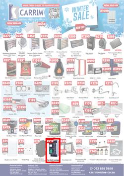 K Carrim Builders Mecca : Winter Sale (15 July - 08 August 2022), page 1