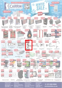 K Carrim Builders Mecca : Winter Sale (15 July - 08 August 2022), page 1