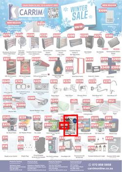 K Carrim Builders Mecca : Winter Sale (15 July - 08 August 2022), page 1