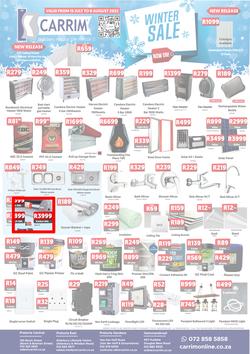 K Carrim Builders Mecca : Winter Sale (15 July - 08 August 2022), page 1