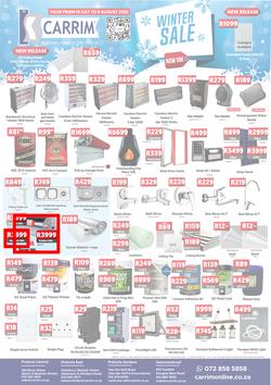 K Carrim Builders Mecca : Winter Sale (15 July - 08 August 2022), page 1