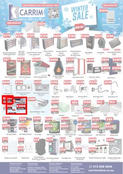 K Carrim Builders Mecca : Winter Sale (15 July - 08 August 2022), page 1