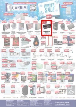 K Carrim Builders Mecca : Winter Sale (15 July - 08 August 2022), page 1