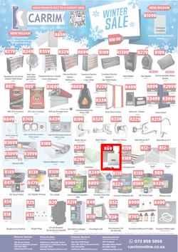 K Carrim Builders Mecca : Winter Sale (15 July - 08 August 2022), page 1