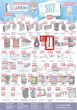 K Carrim Builders Mecca : Winter Sale (15 July - 08 August 2022), page 1