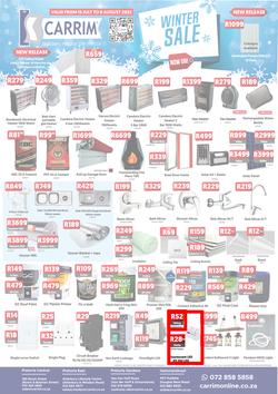 K Carrim Builders Mecca : Winter Sale (15 July - 08 August 2022), page 1