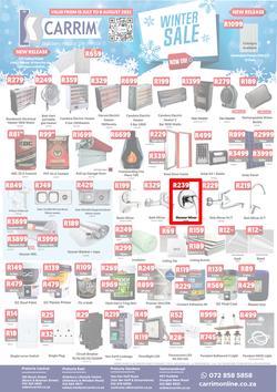 K Carrim Builders Mecca : Winter Sale (15 July - 08 August 2022), page 1