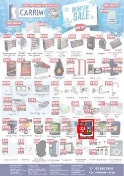 K Carrim Builders Mecca : Winter Sale (15 July - 08 August 2022), page 1