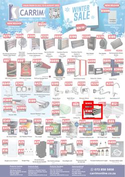 K Carrim Builders Mecca : Winter Sale (15 July - 08 August 2022), page 1