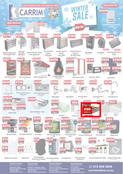 K Carrim Builders Mecca : Winter Sale (15 July - 08 August 2022), page 1