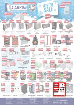 K Carrim Builders Mecca : Winter Sale (15 July - 08 August 2022), page 1