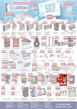 K Carrim Builders Mecca : Winter Sale (15 July - 08 August 2022), page 1