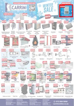 K Carrim Builders Mecca : Winter Sale (15 July - 08 August 2022), page 1