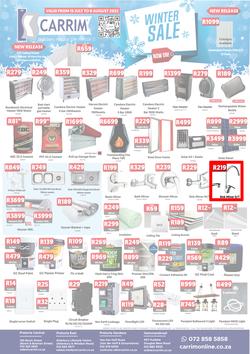 K Carrim Builders Mecca : Winter Sale (15 July - 08 August 2022), page 1