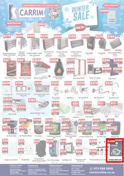 K Carrim Builders Mecca : Winter Sale (15 July - 08 August 2022), page 1