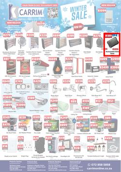 K Carrim Builders Mecca : Winter Sale (15 July - 08 August 2022), page 1