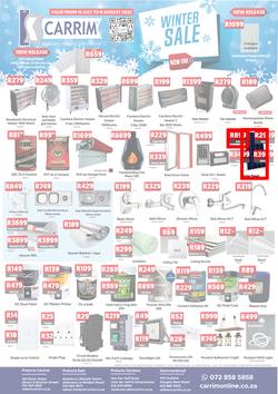 K Carrim Builders Mecca : Winter Sale (15 July - 08 August 2022), page 1