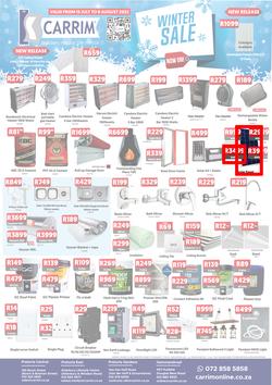 K Carrim Builders Mecca : Winter Sale (15 July - 08 August 2022), page 1