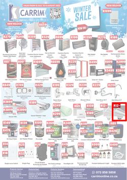 K Carrim Builders Mecca : Winter Sale (15 July - 08 August 2022), page 1