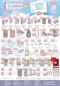 K Carrim Builders Mecca : Winter Sale (15 July - 08 August 2022), page 1