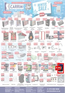 K Carrim Builders Mecca : Winter Sale (15 July - 08 August 2022), page 1