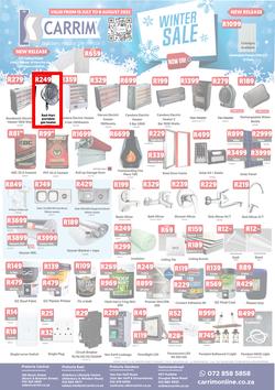 K Carrim Builders Mecca : Winter Sale (15 July - 08 August 2022), page 1