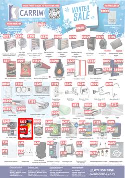 K Carrim Builders Mecca : Winter Sale (15 July - 08 August 2022), page 1