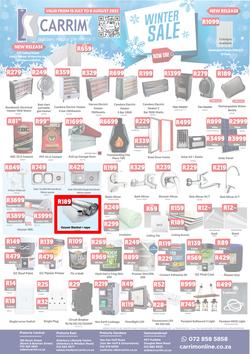 K Carrim Builders Mecca : Winter Sale (15 July - 08 August 2022), page 1