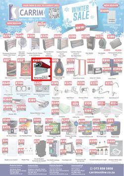 K Carrim Builders Mecca : Winter Sale (15 July - 08 August 2022), page 1