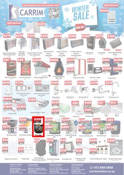 K Carrim Builders Mecca : Winter Sale (15 July - 08 August 2022), page 1