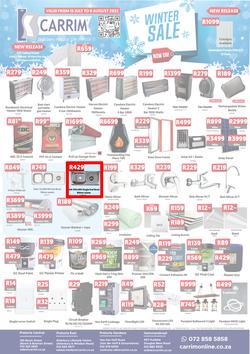 K Carrim Builders Mecca : Winter Sale (15 July - 08 August 2022), page 1