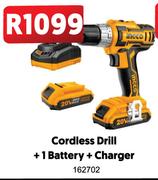 Ingco Cordless Drill + 1 Battery + Charger 162702