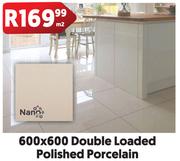 Double Loaded Polished Porcelain Tiles 600 x 600-Per Sqm