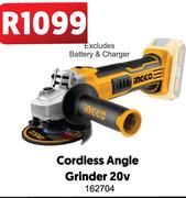 Ingco Cordless Angle Grinder 20V 162704