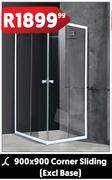 Soft Collection 900 x 900 Corner Sliding (Excl Base)