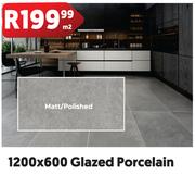 Glazed Porcelain 1200 x 600 (Matt/Polished)-Per Sqm