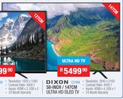 Dixon 58 Inch/147cm Ultra HD DLED TV CZ1958
