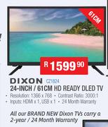 Dixon 24 Inch/61cm HD Ready DLED TV CZ1824