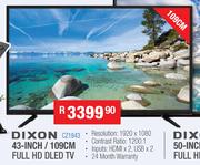 Dixon 43 Inch/109cm Full HD DLED TV CZ1843