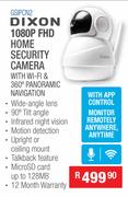 Dixon 1080P FHD Home Security Camera With WiFi & 360 Degree Panoramic Navigation GSIPCN2