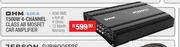 OHM 1500W 4 Channel Class AB Mosfet Car Amplifier WJE40.4A