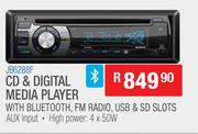 Jebson CD & Digital Media Player With Bluetooth, FM Radio, USB & SD Slots JB6288F