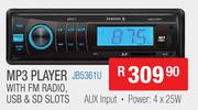 Jebson MP3 Player With FM Radio, USB & SD Slots JB5361U