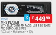 Jebson MP3 Player With Bluetooth, FM Radio, USB & Micro SD Slots & Detachable Face JB8501