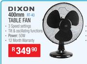 Dixon 400mm Table Fan RT-40