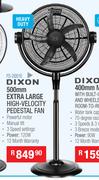 Dixon 500mm Extra Large High Velocity Pedestal Fan FS-2001E