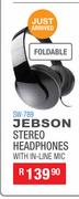 Jebson Stereo Headphones With In Line Mic SW-789