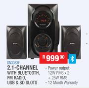 Dixon Multimedia Speakers Systems 2.1 Channel With Bluetooth, FM Radio, USB & SD Slots DN3083F