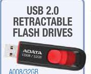 USB 2.0 Retractable Flash Drives 32GB A008/32GB